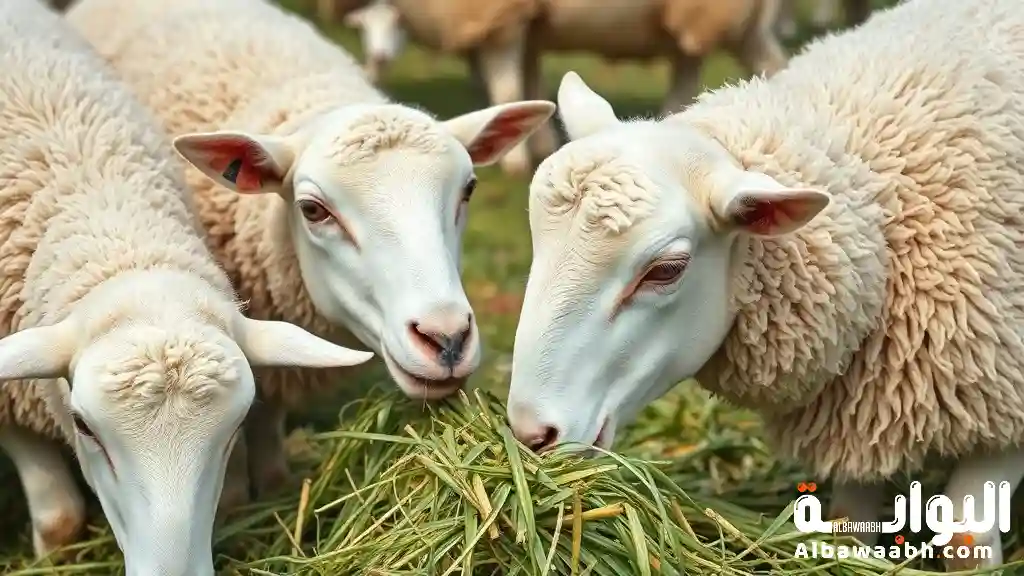 العلف للأغنام والإبل