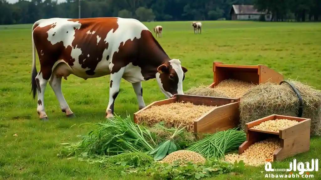العلف التي تحتاجها البقرة