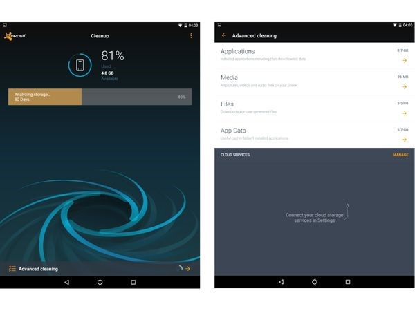 تطبيق Avast Cleanup & Boost