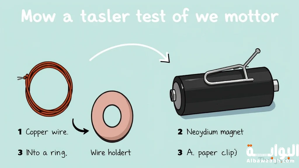 صنع محرك كهربائي