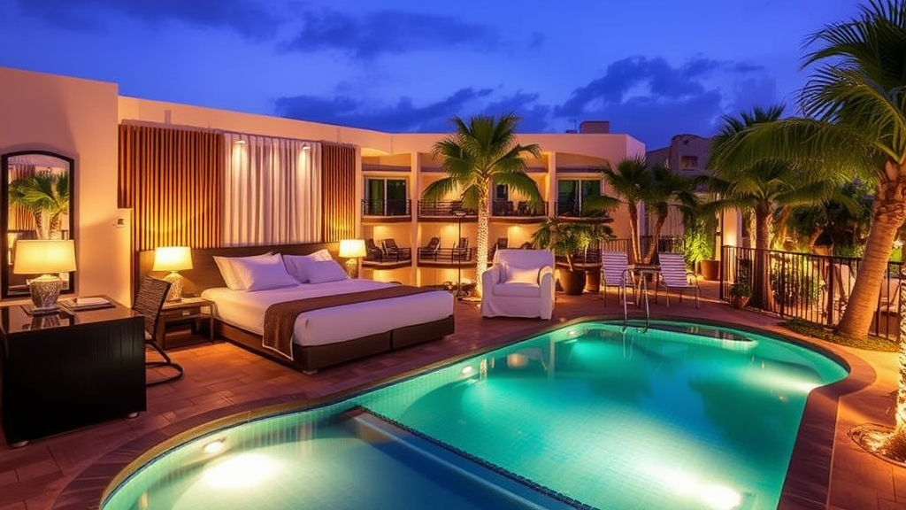 الفنادق والمنتجعات والتطبيقات العقارية