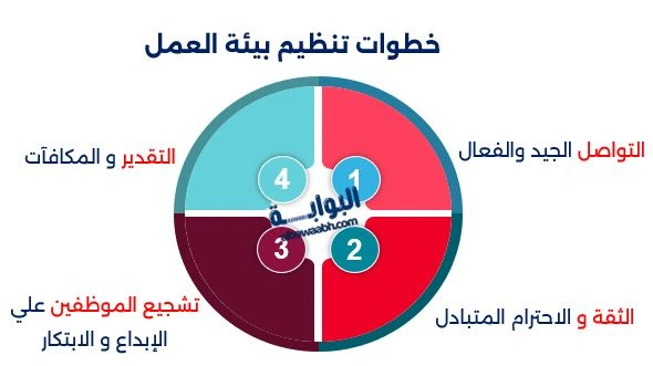 خطوات تنظيم بيئة العمل