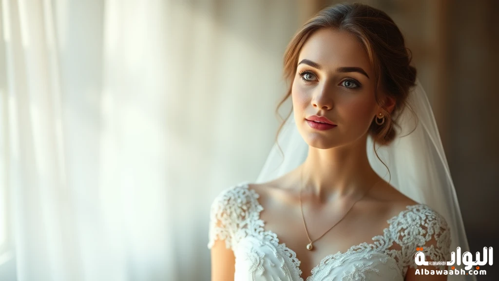 رؤية العروس ترتدي فستان زفاف