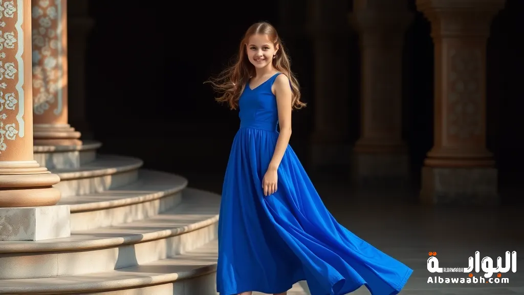 تفسير حلم ارتداء فستان أزرق طويل