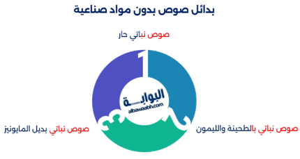 صوصات نباتية بدون بيض أو حليب