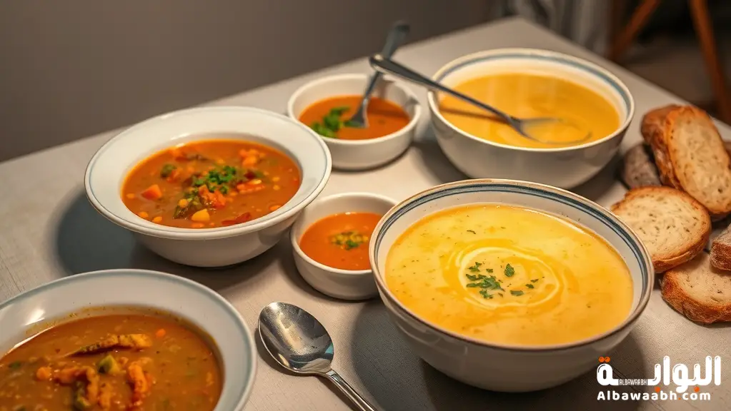 شوربات سريعة وسهلة