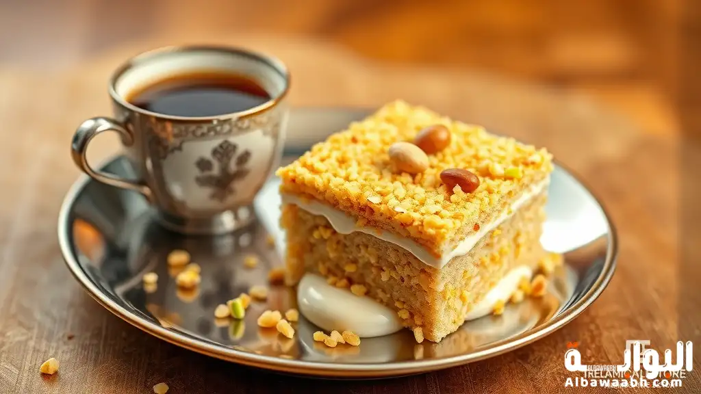 البسبوسة بالقشطة