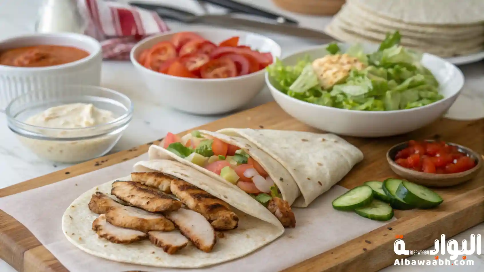 شاورما دجاج بالبيت