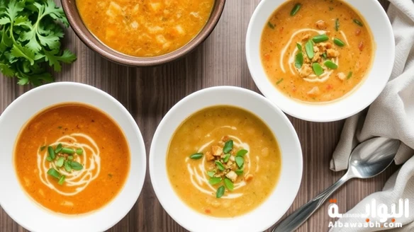 شوربات سريعة وسهلة