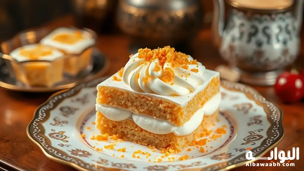 البسبوسة بالقشطة