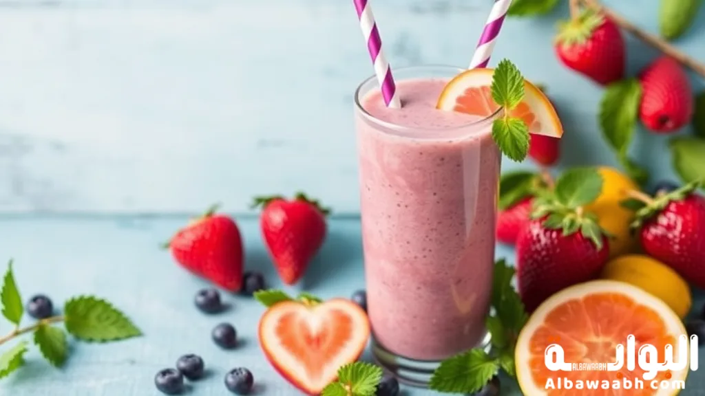 سموذي صحي بالفواكه
