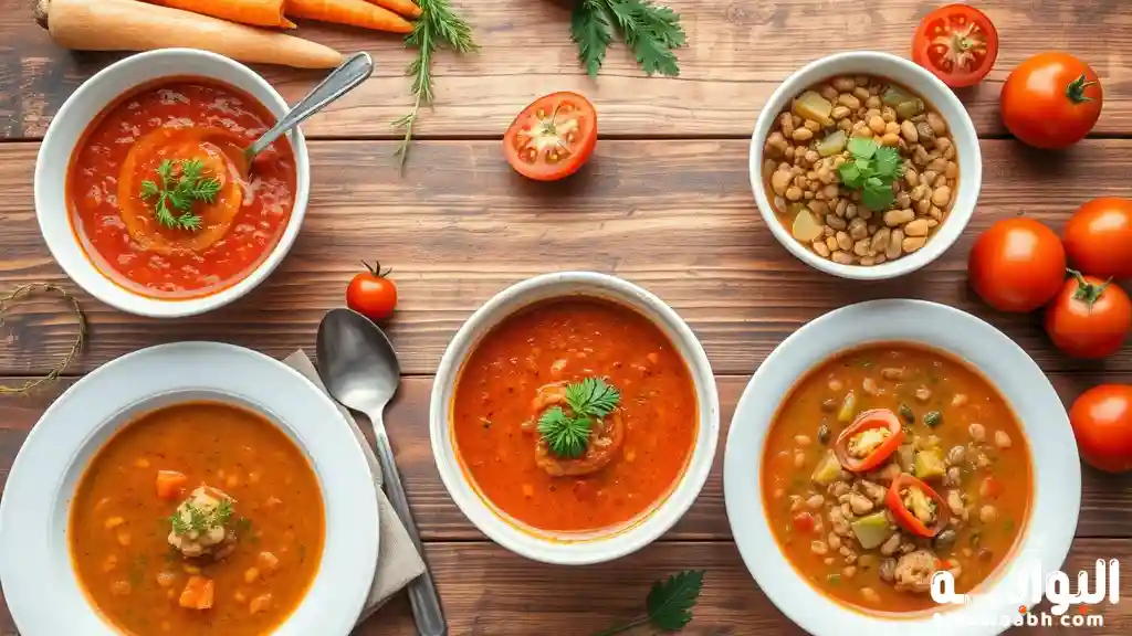 شوربات سريعة وسهلة