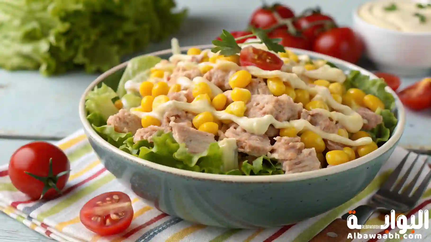 سلطة التونة بالمايونيز