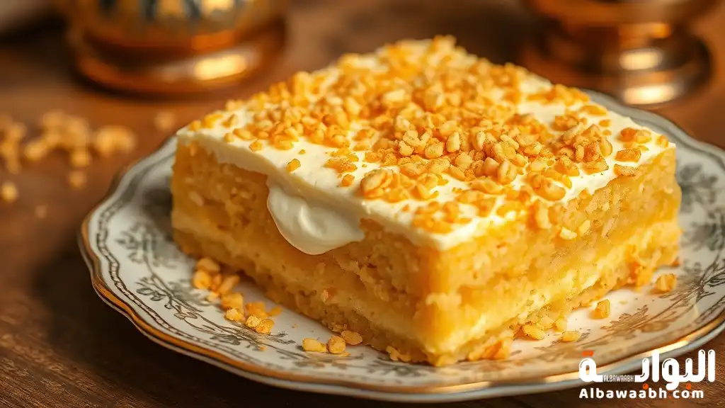 البسبوسة بالقشطة