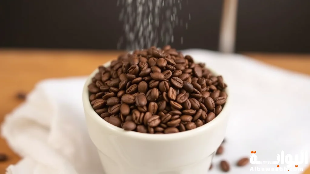 تقشير الجسم بالقهوة