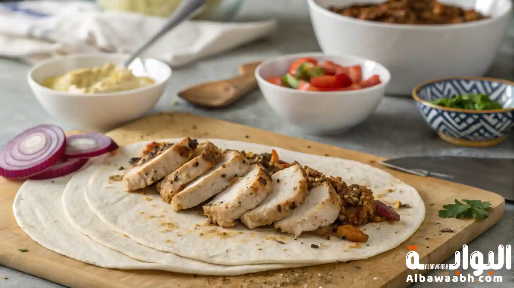شاورما دجاج بالبيت