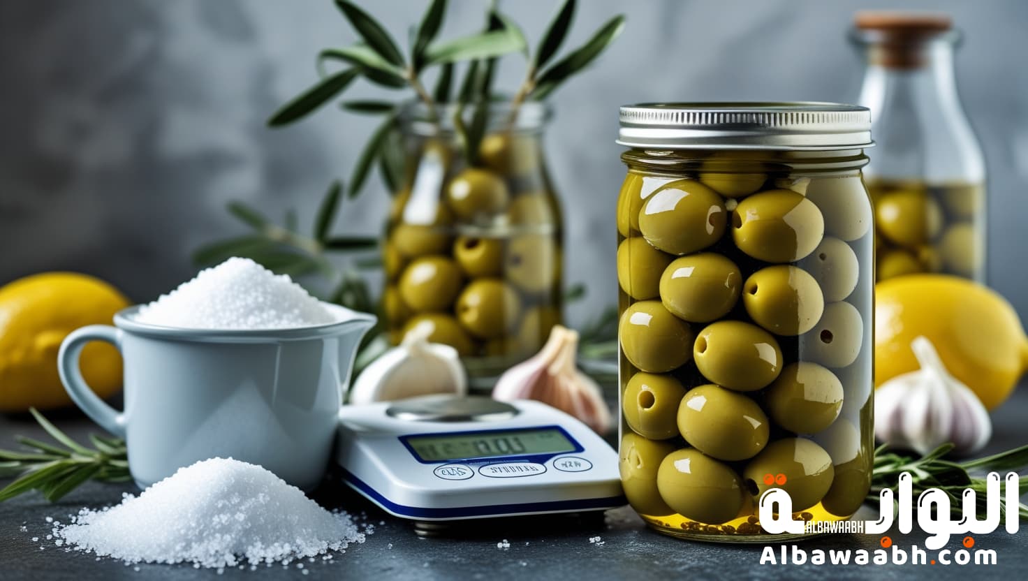 مخلل زيتون أخضر