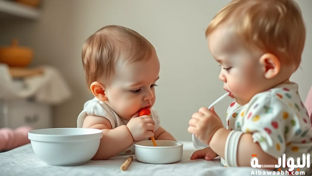 أكل الطفل وقت التسنين