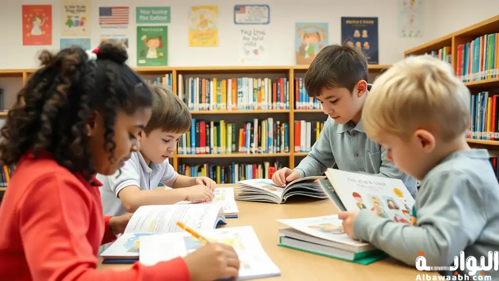 ترتيب المكتبة المنزلية