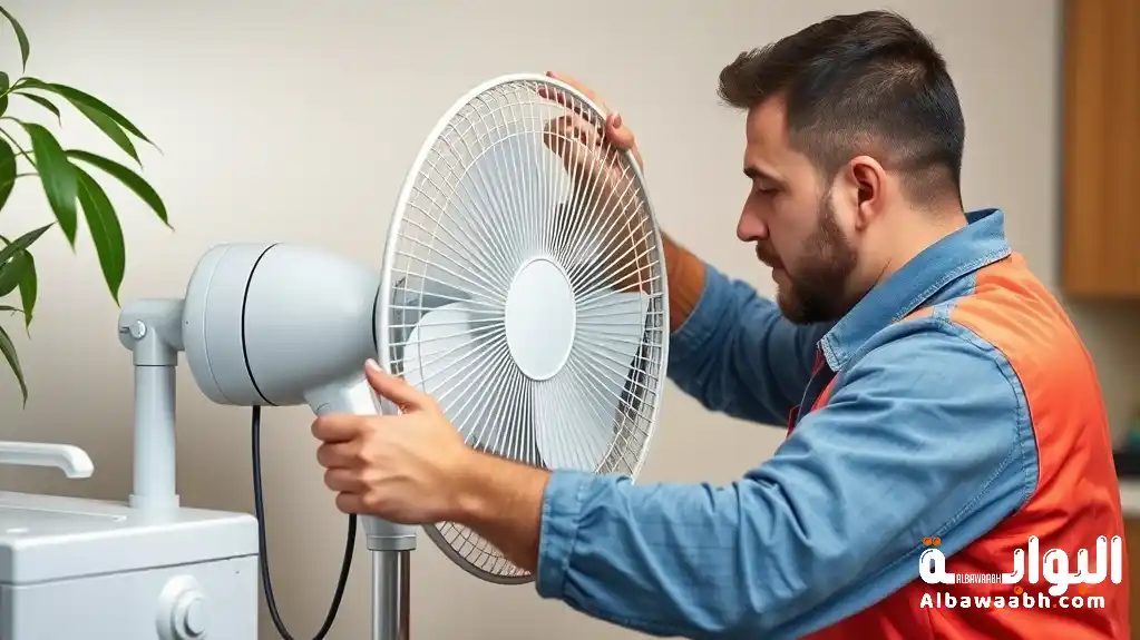 طريقة تنظيف المروحة من الغبار بسهولة