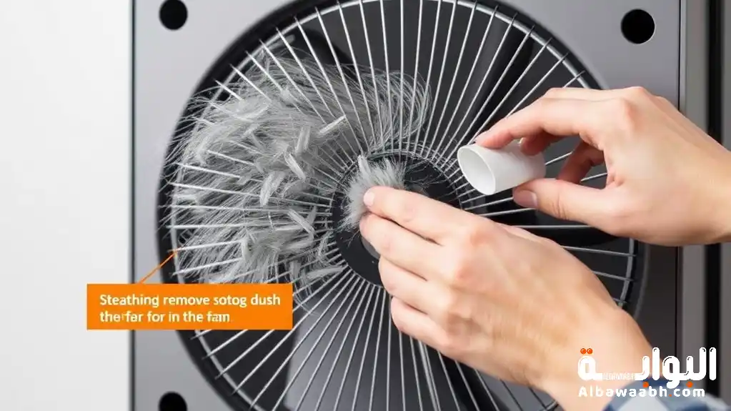 طريقة تنظيف المروحة 