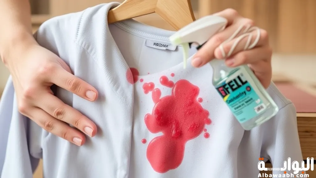 إزالة البقع من الملابس