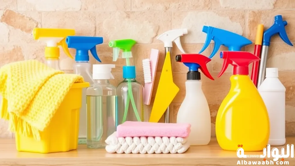 تنظيم أدوات التنظيف