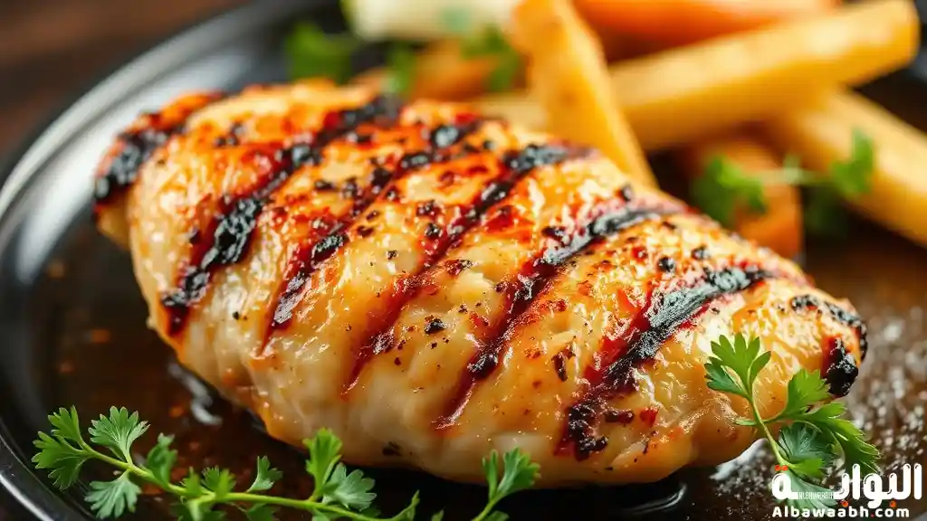صدور دجاج مشوية دايت