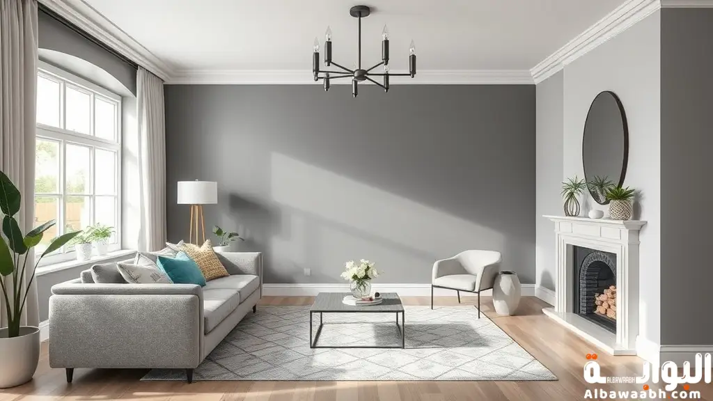 اللون الرمادي في الديكور
