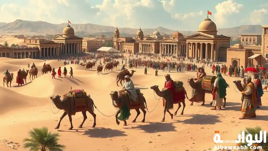 العلاقات التجارية بين العرب والرومان