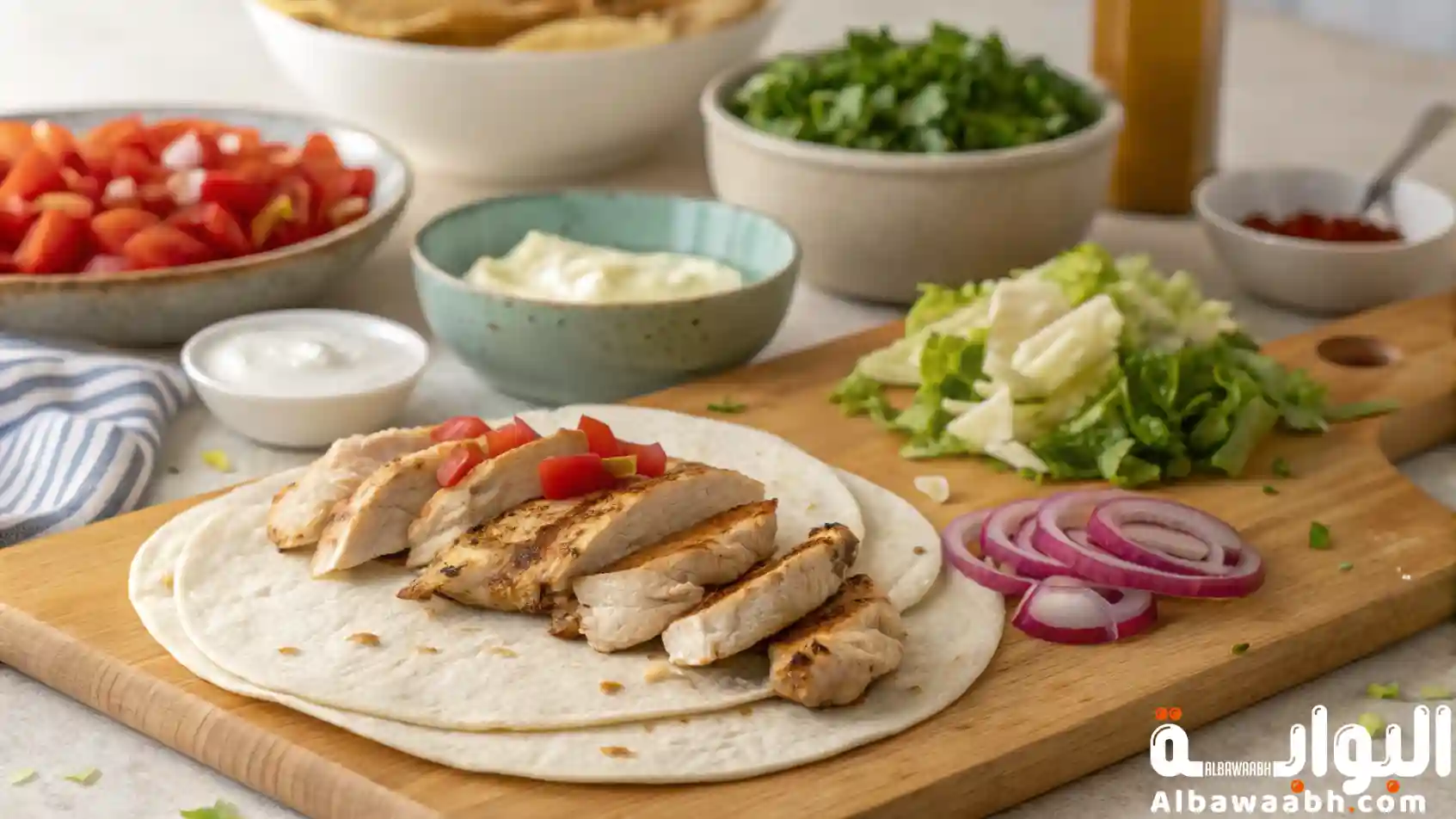 شاورما دجاج بالبيت