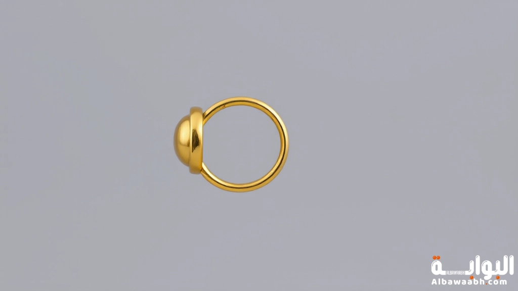 حلق ذهبي بسيط