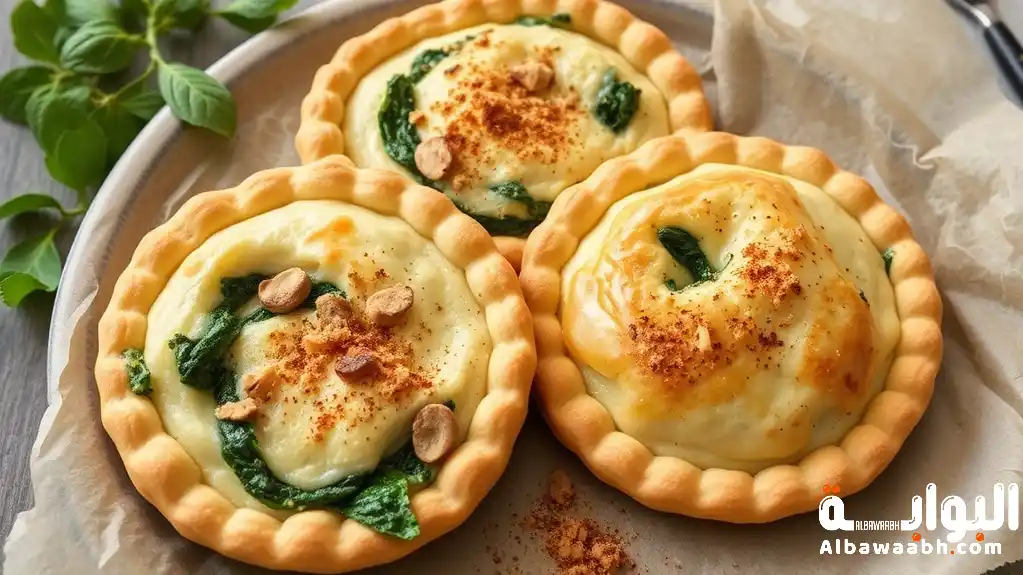 فطاير سبانخ بالفرن