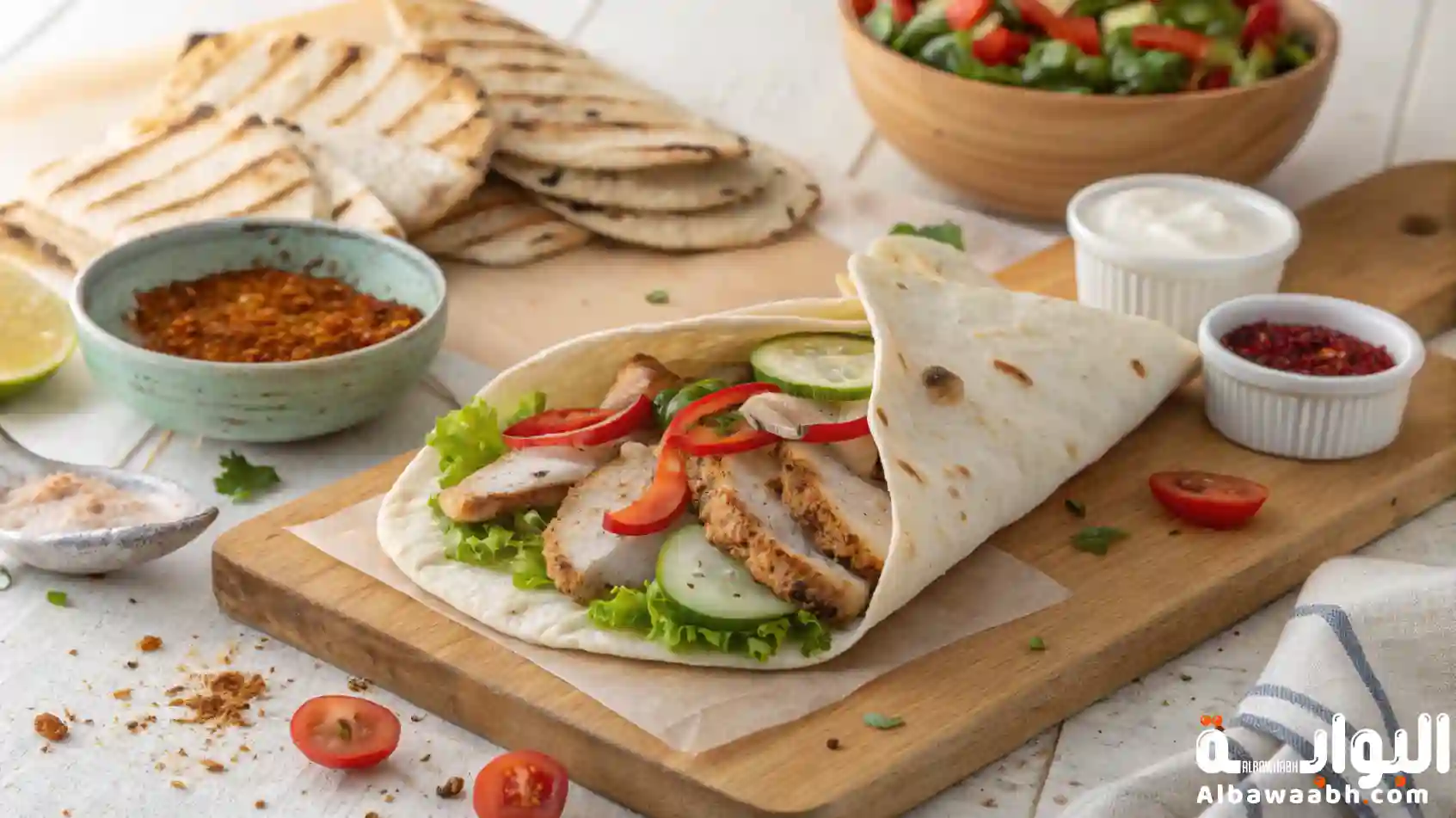 شاورما دجاج بالبيت