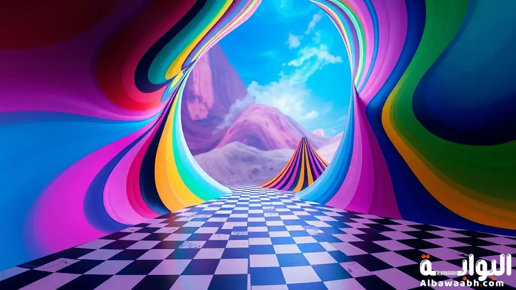 خدع بصرية باستخدام الألوان