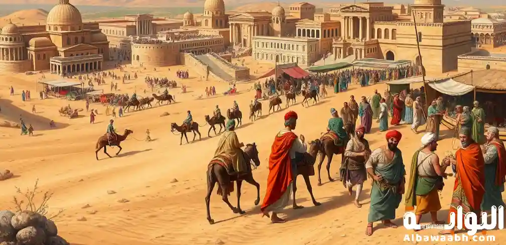 العلاقات التجارية بين العرب والرومان