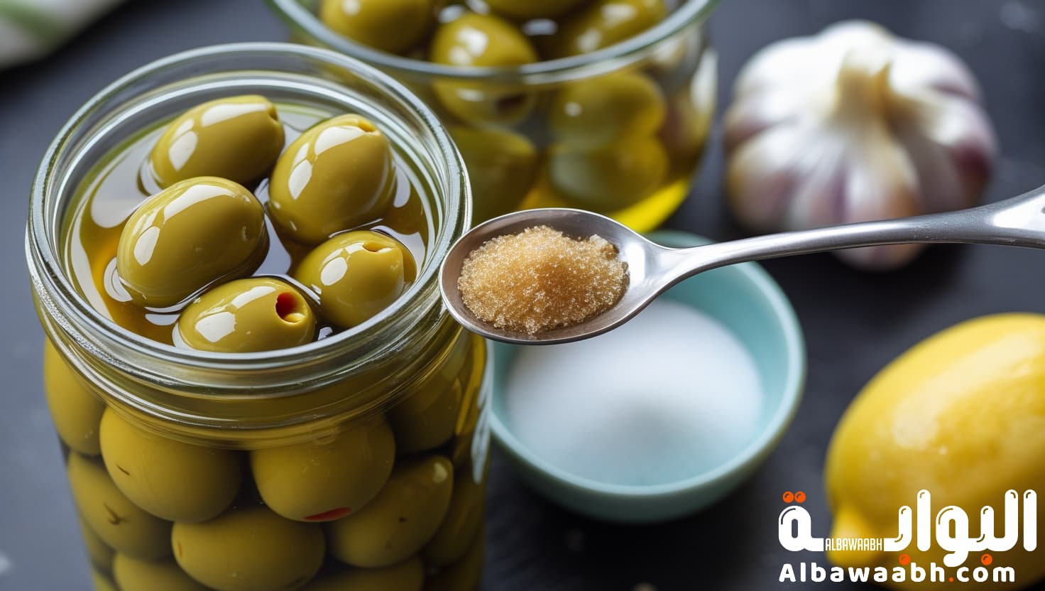 مخلل زيتون أخضر