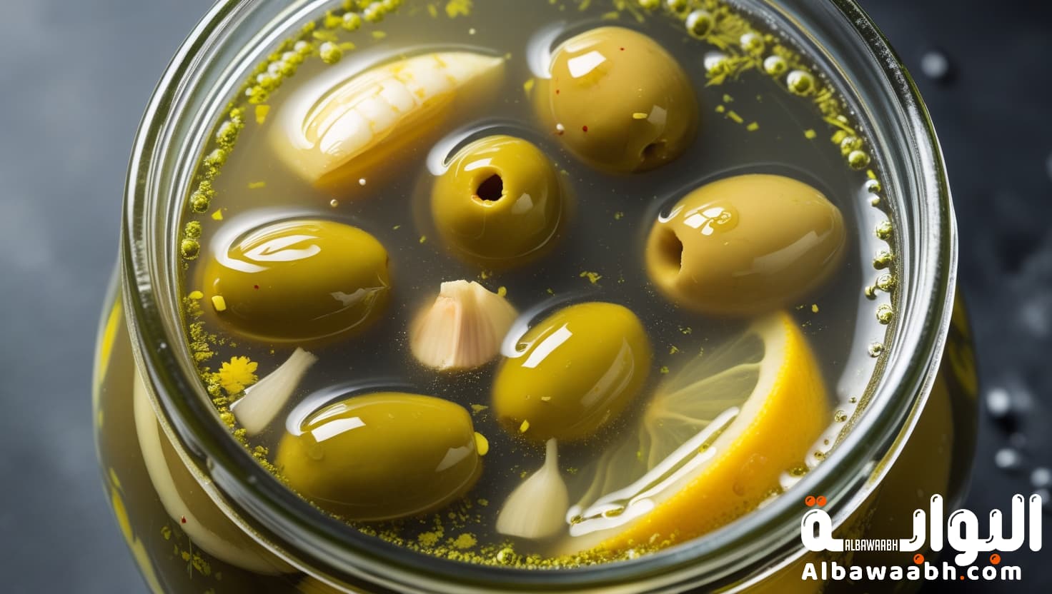 مخلل زيتون أخضر