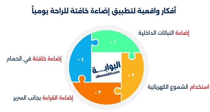 إضاءة خافتة للراحة