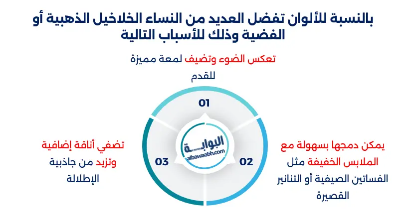 خلاخيل للقدم ناعمة