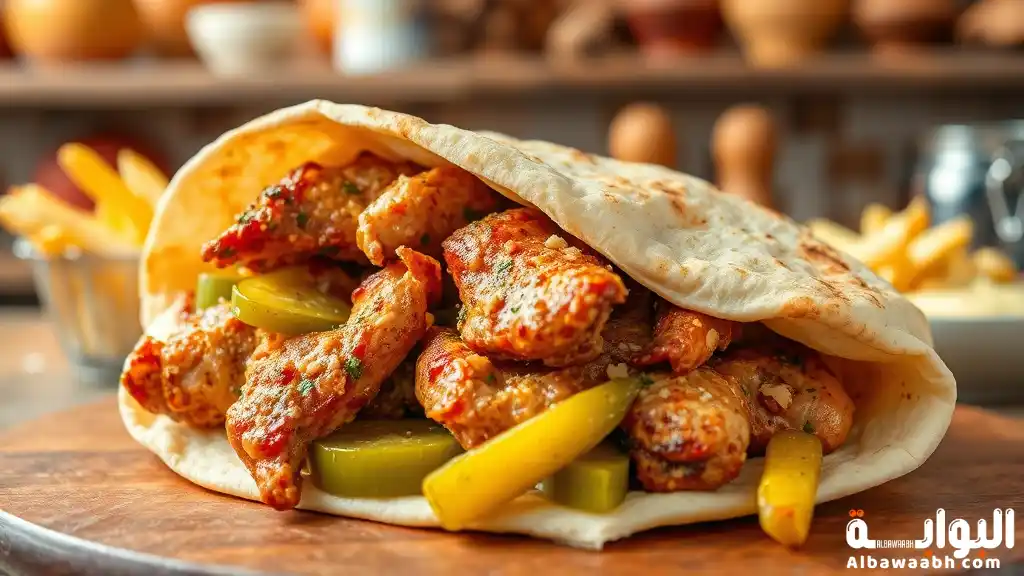 شاورما دجاج شامية