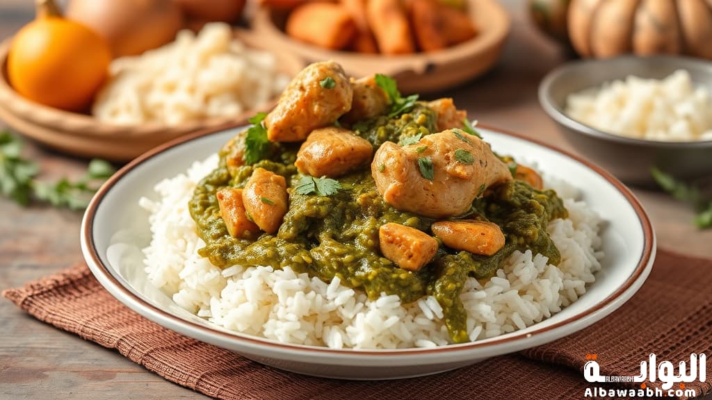 ملوخية بالدجاج