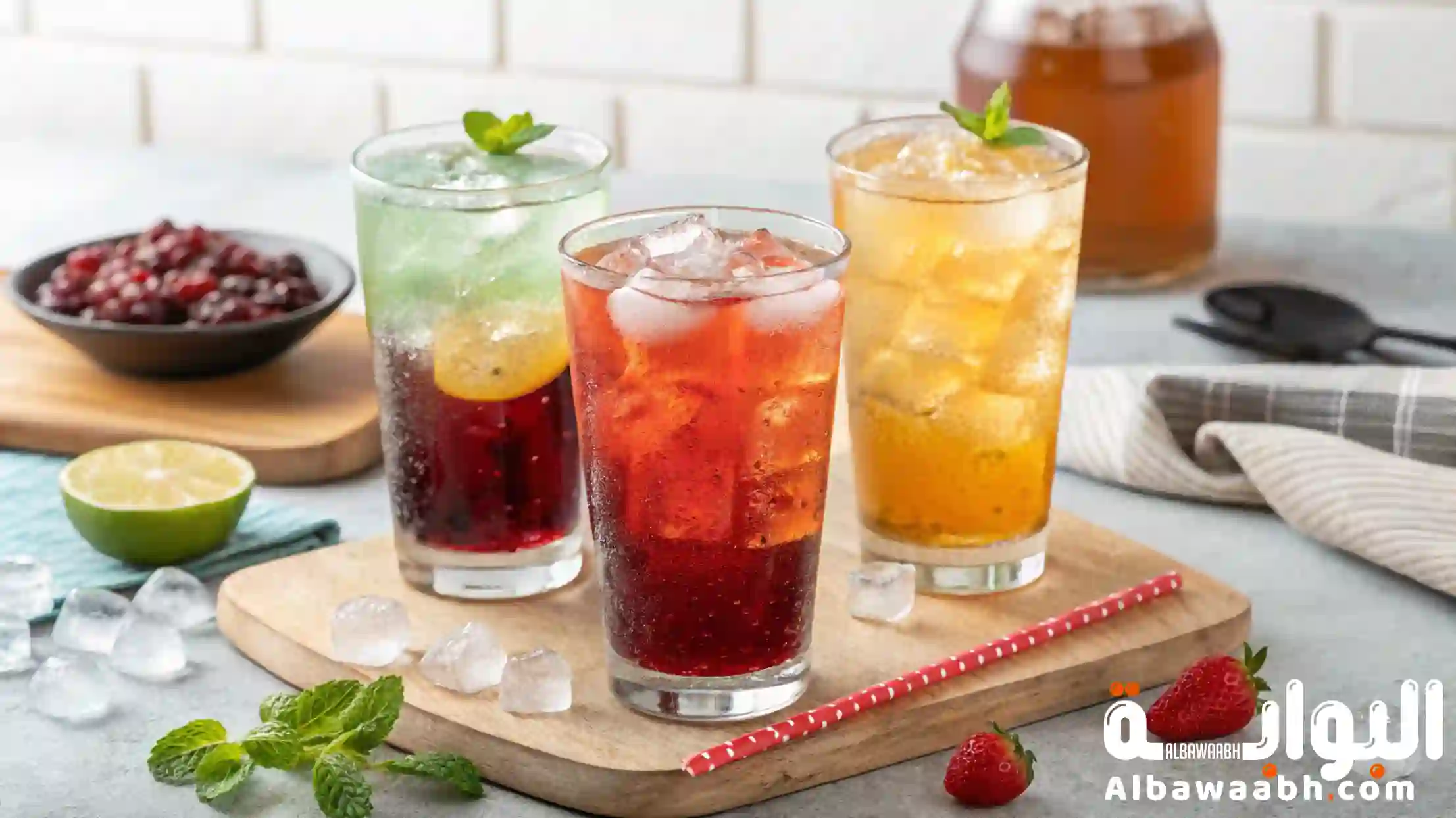 مشروبات باردة بدون سكر