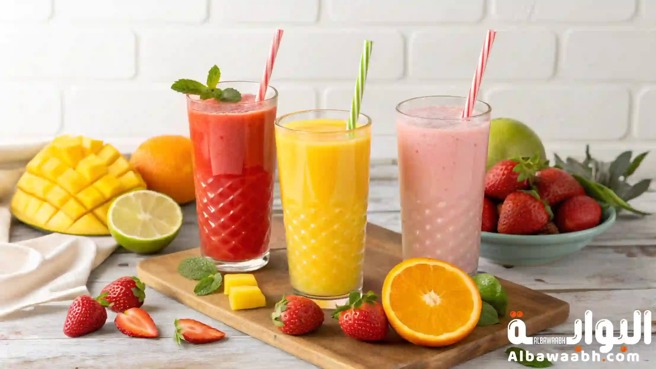 مشروبات صيفية باردة