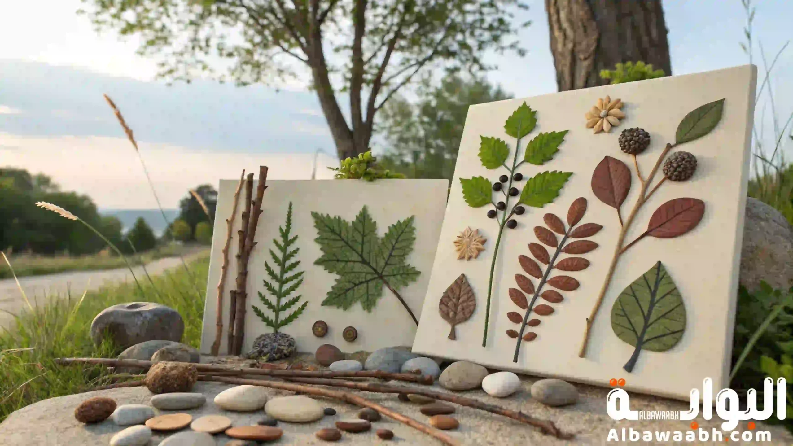 استخدام خامات البيئة في الأعمال الفنية