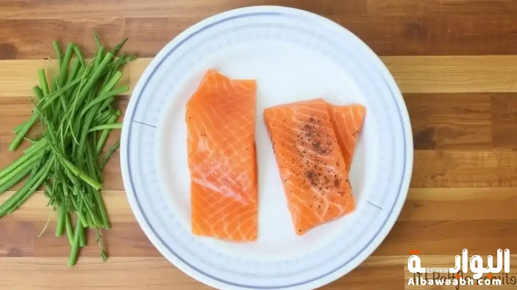 لفائف السلمون المدخن