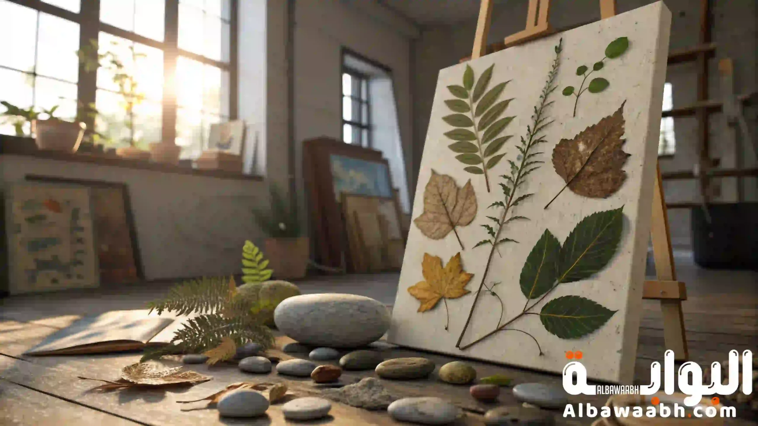 استخدام خامات البيئة في الأعمال الفنية