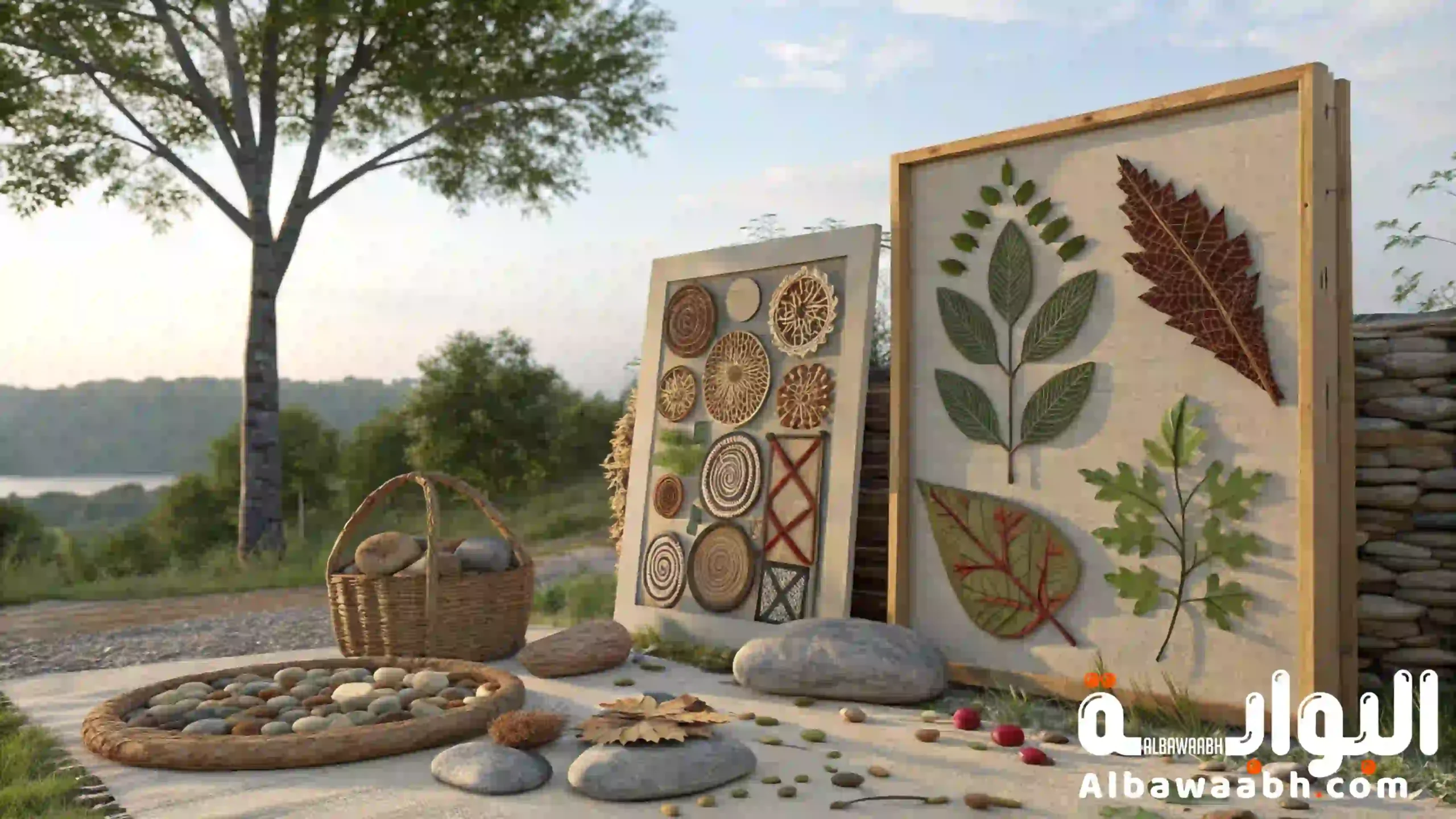 استخدام خامات البيئة في الأعمال الفنية