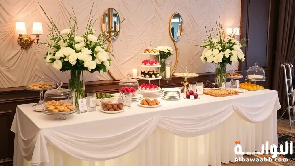 تزيين بوفيه فخم لإبهار الضيوف