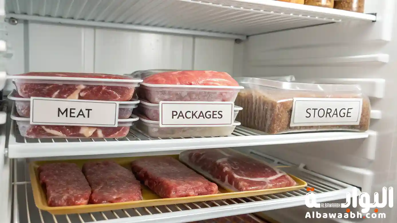 مدة حفظ اللحوم في الفريزر